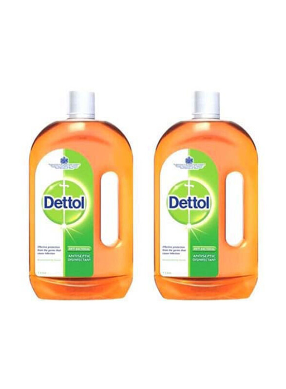 

Dettol Anti-Bacterial Antiseptic Disinfectant Liquid, 2 x 1 Liter