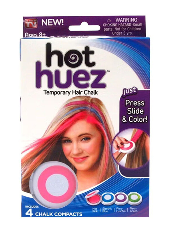 

Hot Huez Temporary Hair Chalk Set, 4 Pieces, Multicolour