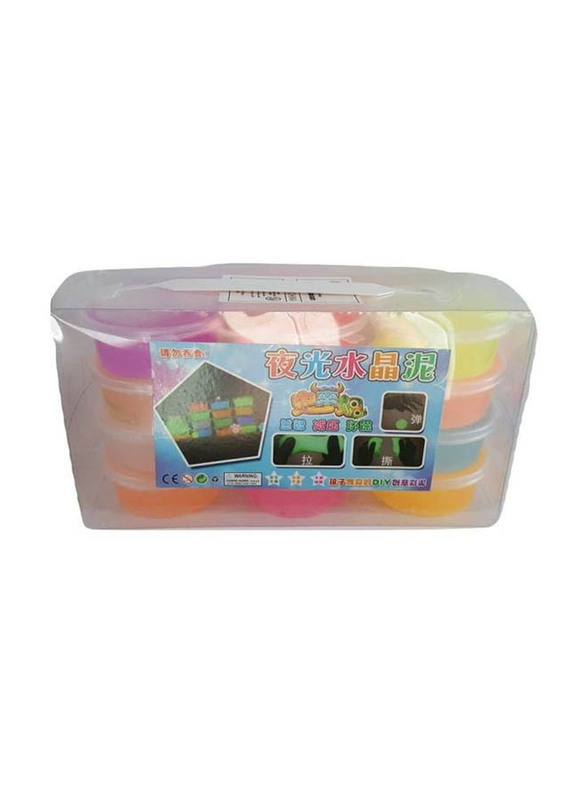 12-Piece Glow in the Dark Clay Toy Set, Ages 3+