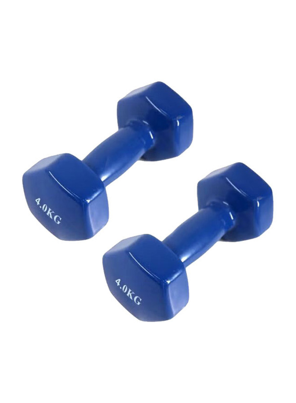 Dumbbells Set, 2 x 4 KG, Blue