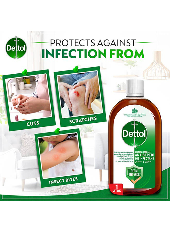 Dettol Anti Bacterial Antiseptic Disinfectant, 1 Liter