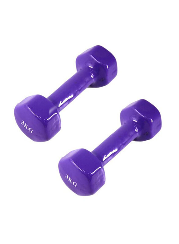 

Generic Dumbbells Set, 2 x 3 KG, Purple