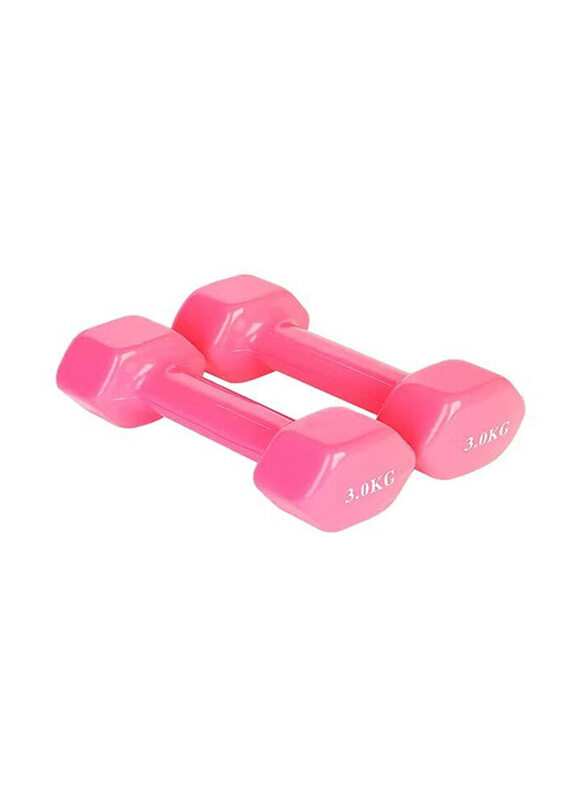 

Generic Hexagonal Dumbbell Set, 2 x 3 KG, Pink