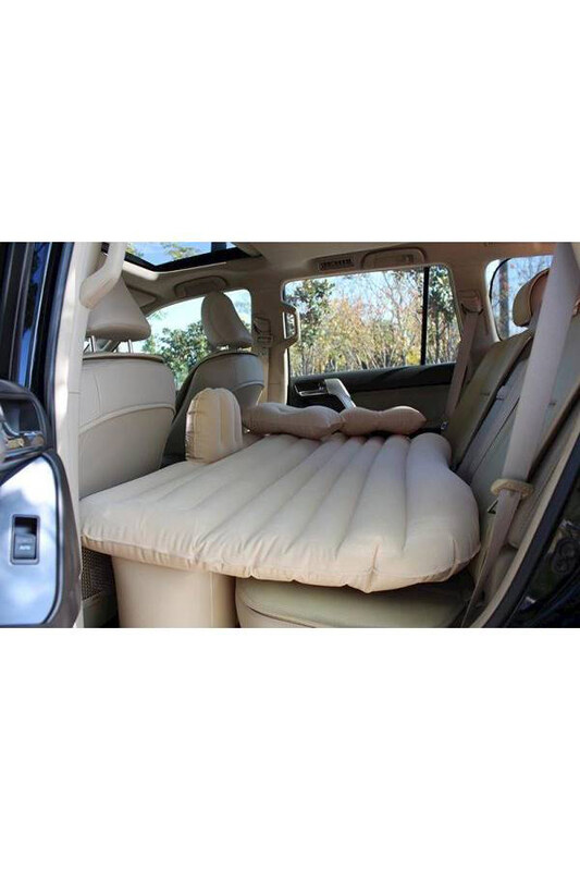 Multi-Functional In-Car Air Bed Set, Beige/Black