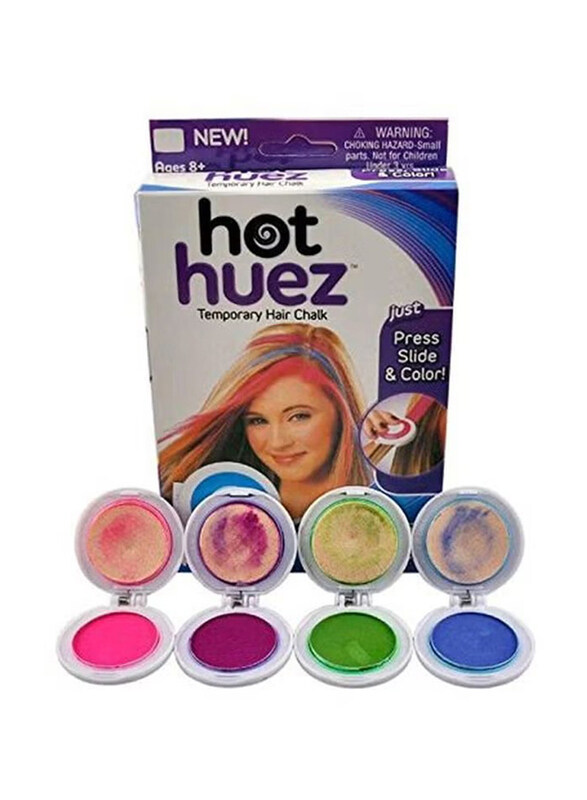 

Hot Huez Temporary Hair Chalk Set, 4 Pieces, 792000000000, Multicolour