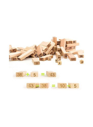 Folds High Tower Building Block Toy, 48 Pieces, Beige