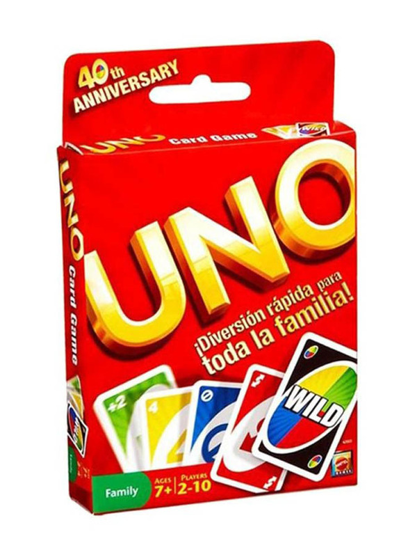 Toys4you Uno Playing Card Game, Ages 7+, Multicolour