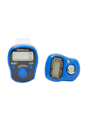 Rosh 2-Piece Digital Electronic Finger Wearable Tally Counter, RS1512, Blue