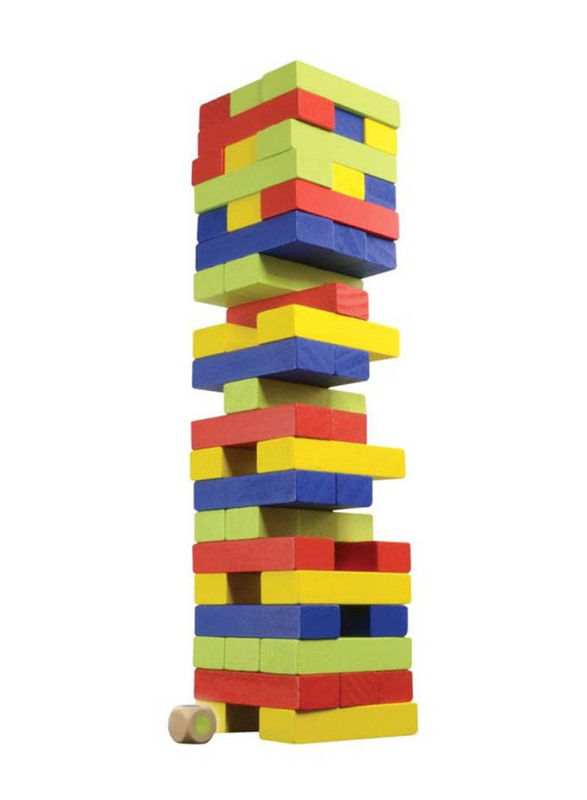 48-Piece Tower Stacking Blocks Game, Ages 6+, 9845321456987