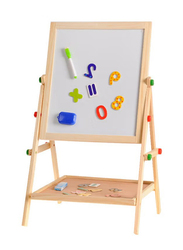 Multifunctional 2-In-1 Magnetic Board At One Side And Chalkboard, Ages 3+