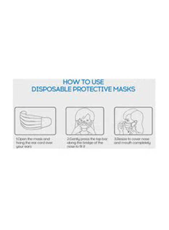 Disposable Protective Face Mask Set, MD844, 50 Pieces