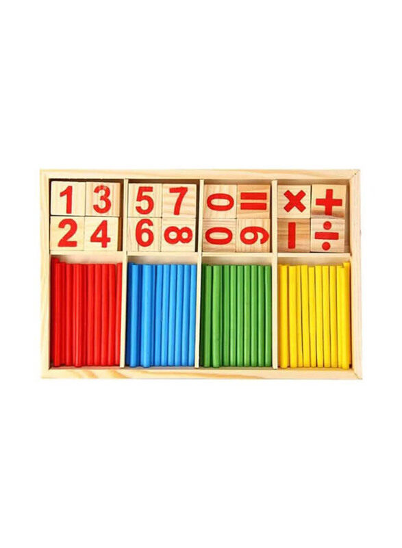 

Beauenty Montessori Mathematical Intelligence Stick Preschool Educational Toy Set, 89 Pieces, Ages 3+