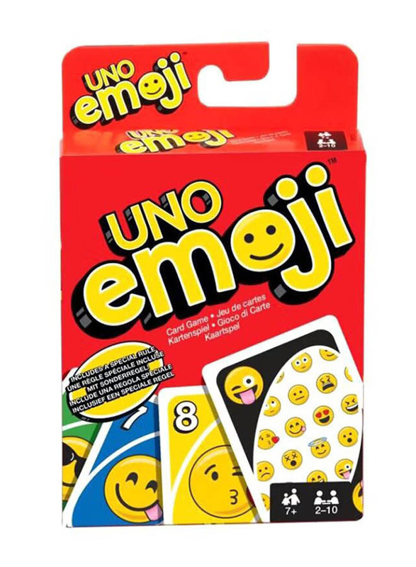 Uno Emoji Card Game, Ages 7+