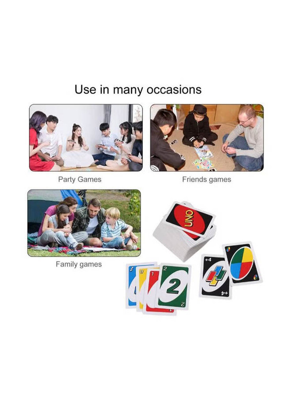 Uno 108-Piece Family Fun Card Game, Multicolour