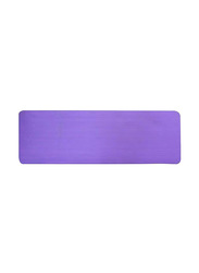 Anti-Tear Exercise Mat with Carrying Strap, 60 x 10cm, Purple