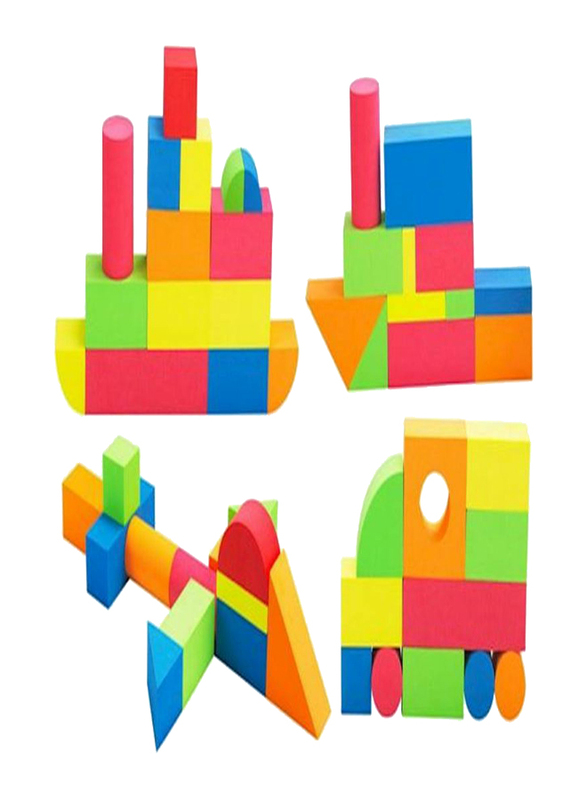 Soft Assembled Foam Building Blocks Puzzle Toys, Ages 3+