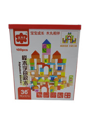 Child Toy Alphabet Block Set, 100 Pieces, Ages 3+