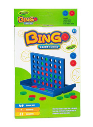 Bingo Four-In-A-Row Plastic Indoor Table Game, Ages 3+, Multicolour