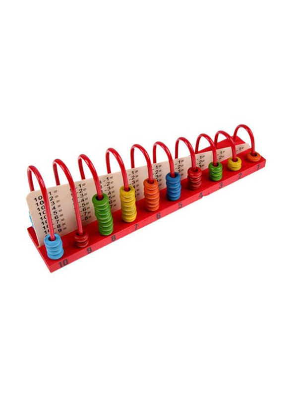 Wooden Abacus Counting Beads Toy Set, Ages 3+