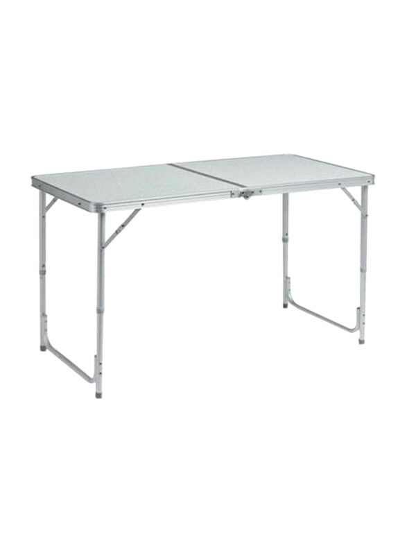 

Generic Folding Picnic Trestle Portable Table, Silver