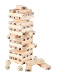 Jenga Wooden Block Game, Ages 3+, 2724457446539