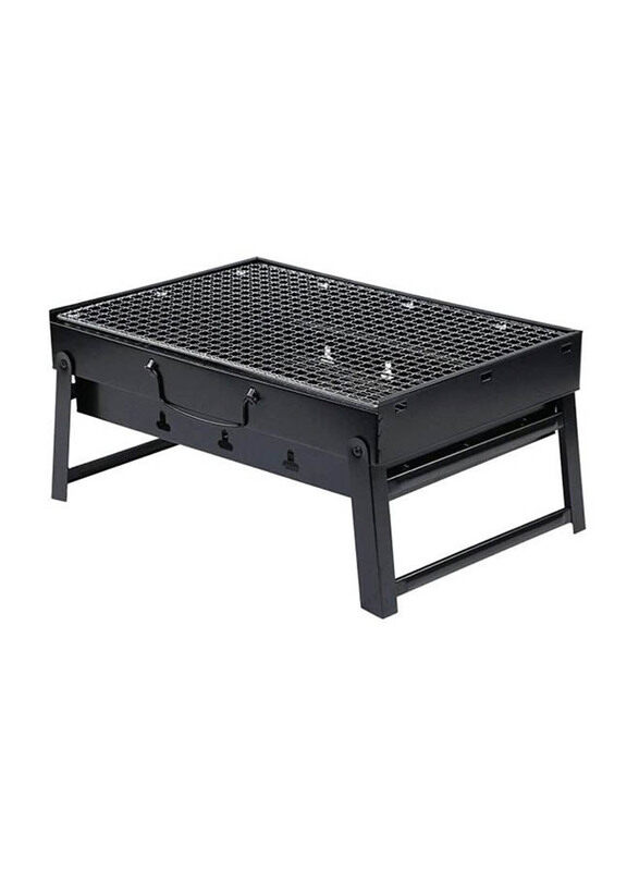 

Cyber Portable and Foldable Barbecue Grill, BB8284, 36 x 29 x 7.5cm, Black/Silver