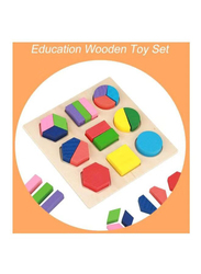 Trinkets & More Wooden Geometric Shape Matching Kit, Multicolour, Ages 3+