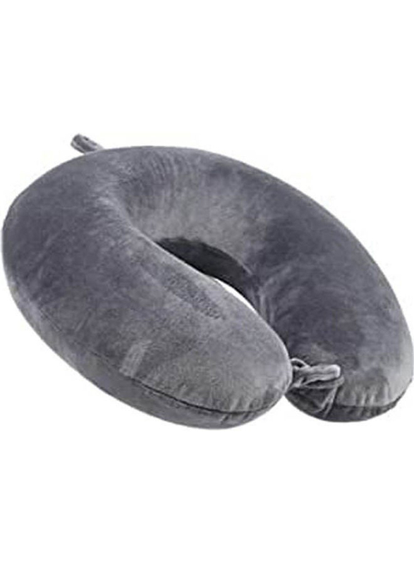 

Generic Memory Foam Travel Neck Pillow, 91D2WG7B, Grey