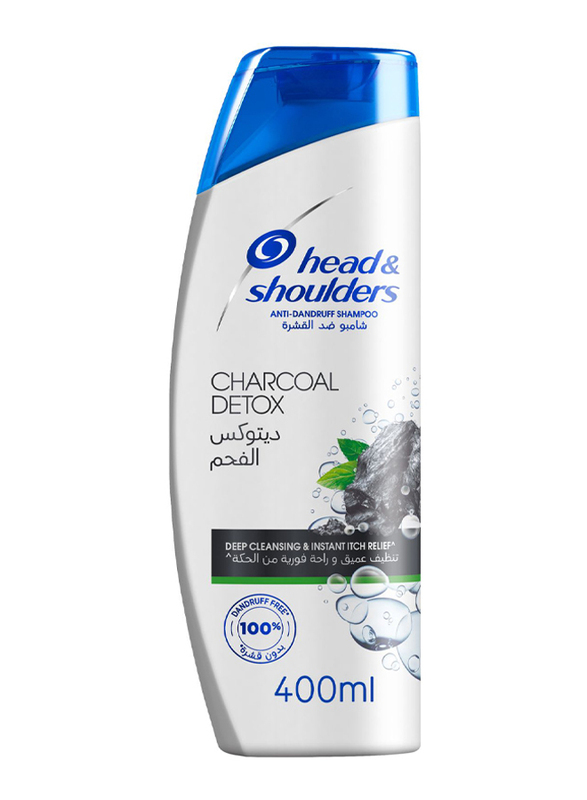 Head & Shoulders Charcoal Detox Anti-Dandruff Shampoo for All Hair Types, 400ml