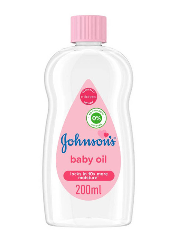 Johnson's 200ml Baby Oil, Clear