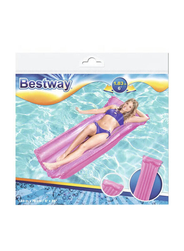 

Bestway Inflatable Shiny Air Mattress, Pink