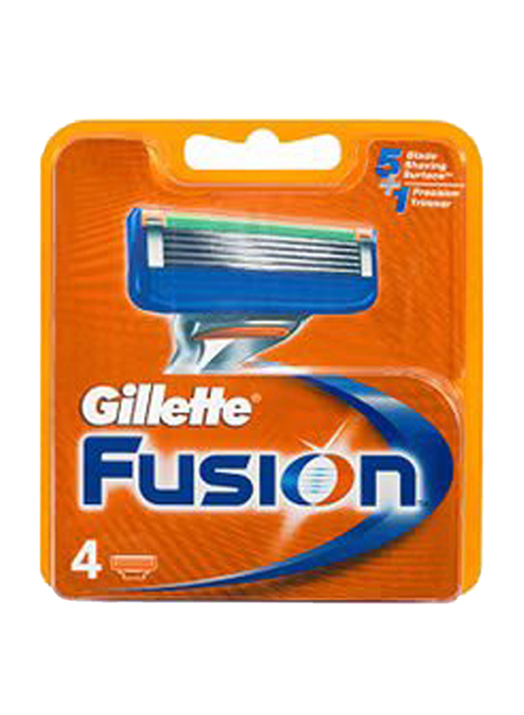 Gillette Fusion Manual Shaving Razor Blades, 82166790, 40.8gm, 4 Pieces