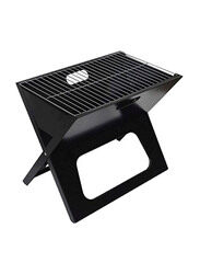 Portable Charcoal Grill, Black/Silver