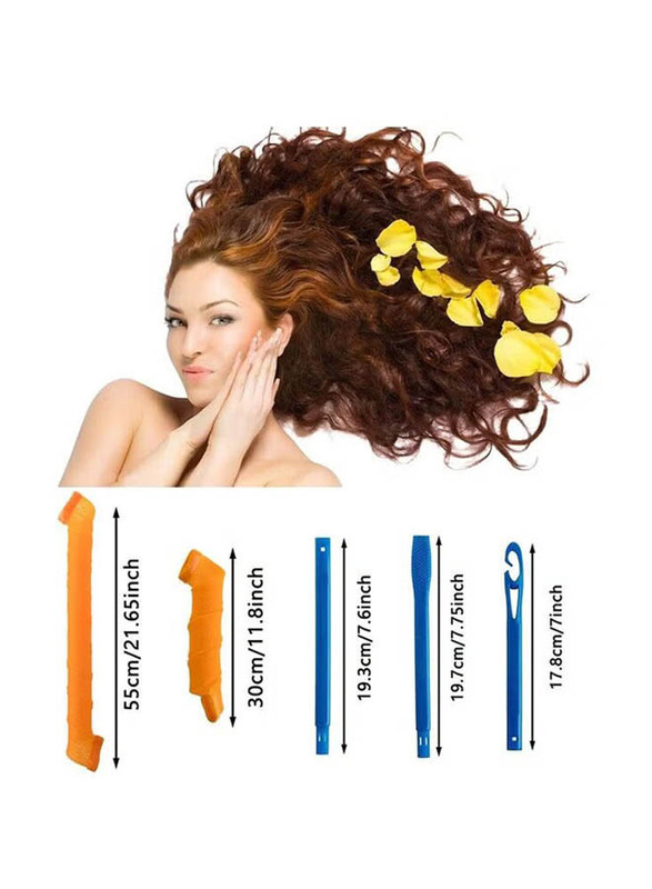 XiuWoo Heatless Spiral Hair Curler Set, 40 Pieces