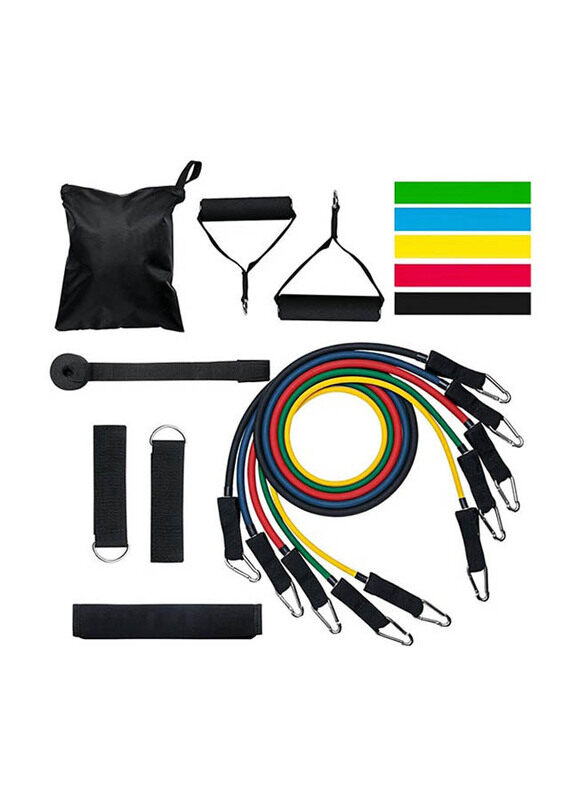 

Generic Exercise Resistance Band Set, 16 Pieces, Multicolour