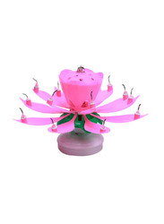 Flower Shaped Rotating Musical Candle, 2724630929477, Multicolour