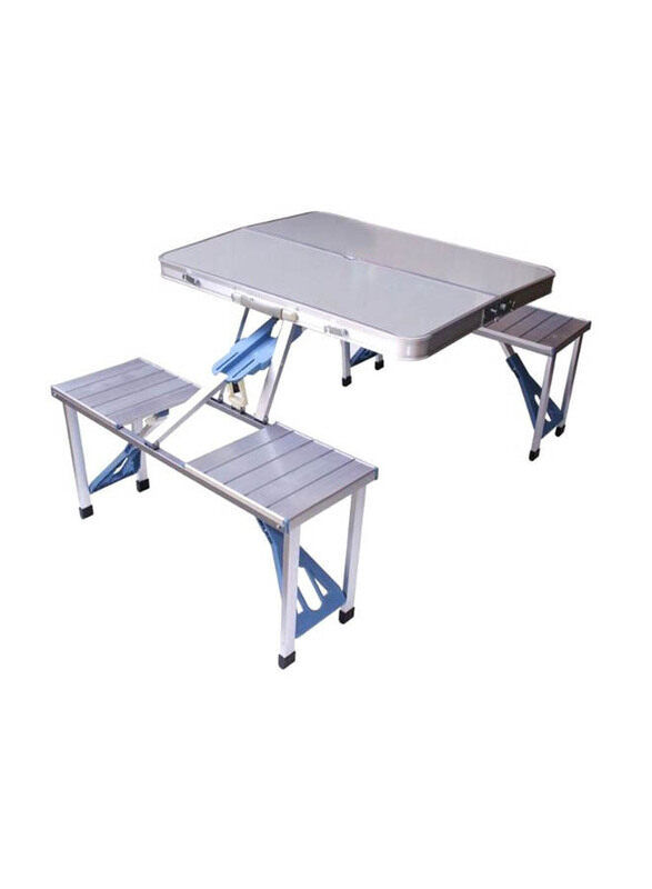 

Mt Folding Aluminum Picnic Table, One Size, BD-ALU-TB-01, Silver