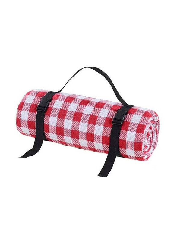 

Xiuwoo One Size Waterproof Portable Outdoor Picnic Mat, Red/White