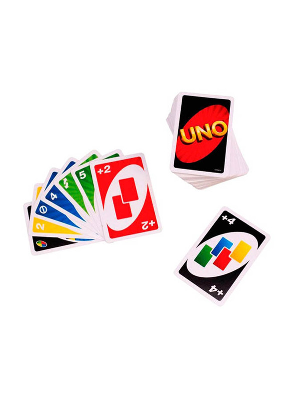 Uno Family Fun Card Game, Ages 7+, Multicolour