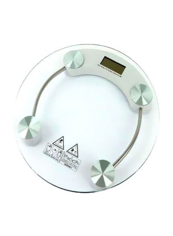 Digital Weighing Scale 180 kg, Clear/Silver