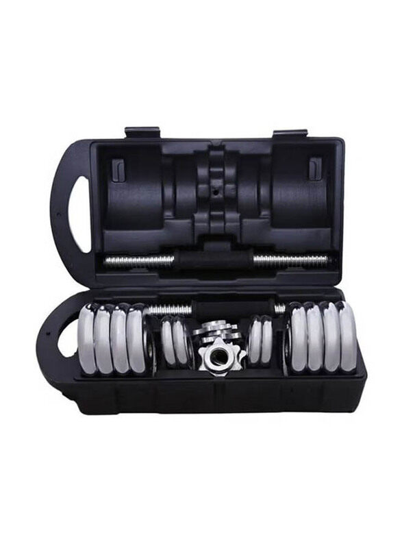 

York Fitness Dumbbells Set, 15 KG, Chrome