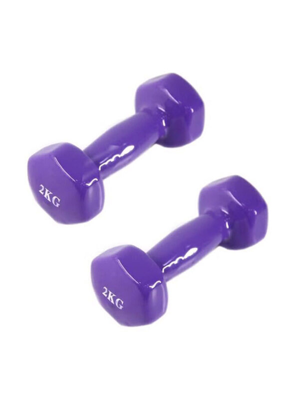 

Generic Dumbbells Set, 2 x 2 KG, Purple