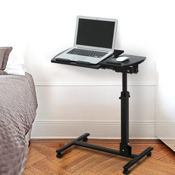 Langria Laptop Stand Rolling Cart for Laptop, Black