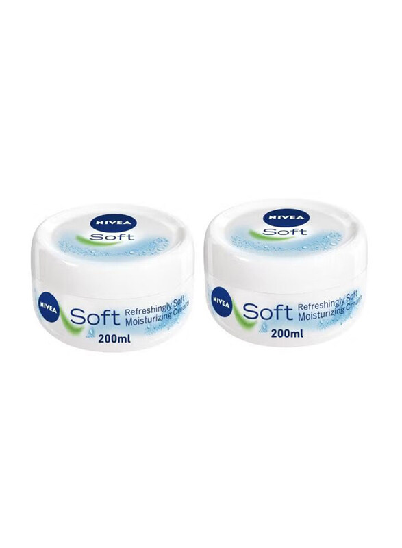 

Nivea Soft Refreshing & Moisturizing Cream, 200ml, 2 Piece