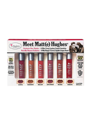 The Balm Meet Matt(e) Hughes Liquid Lipstick Set,  6 Pieces x 7.2ml,  Multicolor