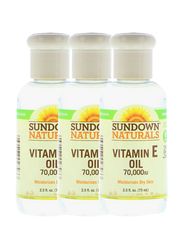 Sundown Naturals Vitamin E Oil Set, 75ml, 3-Pieces