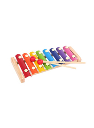 Wooden Semicircular Handbell Xylophone, Multicolour, Ages 3+