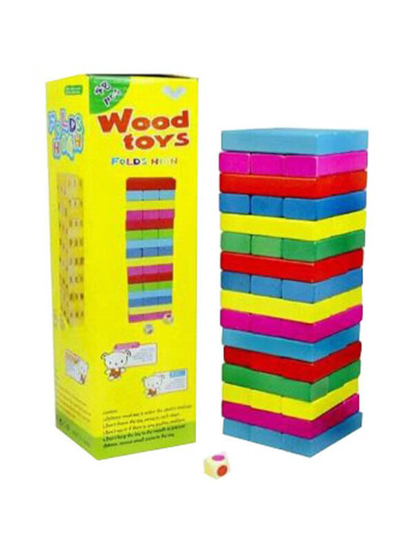 

Generic Cascading Block Stacking Game, Multicolour, 48 Piece, Ages 3+