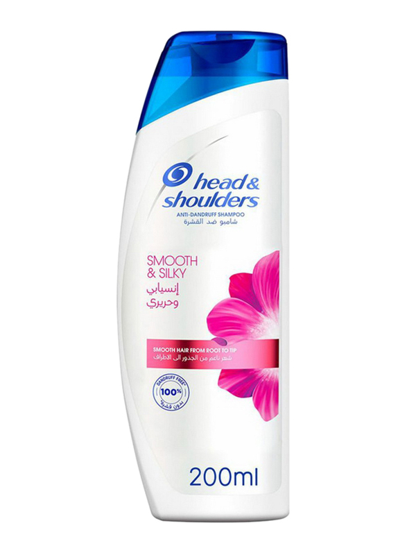 Head & Shoulders Smooth & Silky 2-in-1 Anti-Dandruff Shampoo for Sensitive Scalps, 200ml
