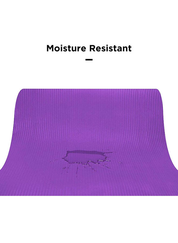 Holahoney Foldable Yoga Mat, 183 x 61cm, Purple